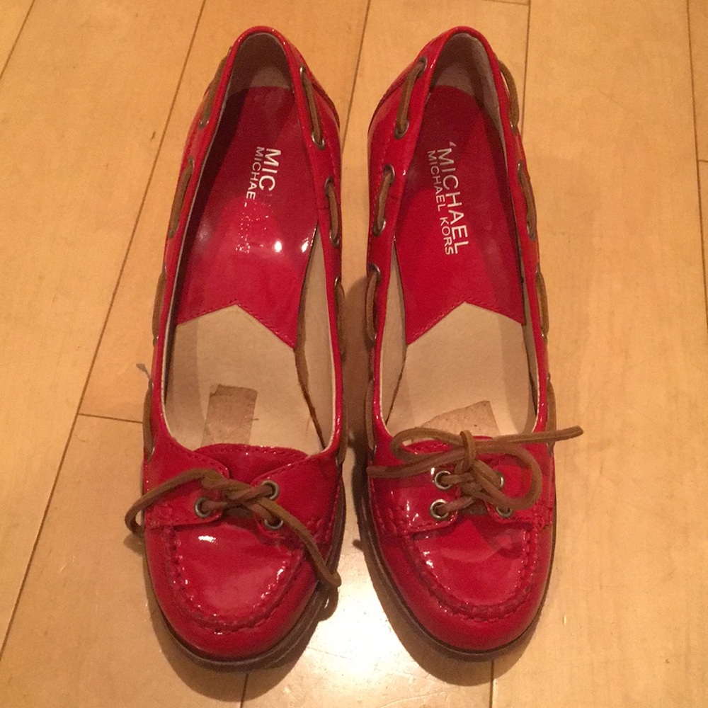 🔴SHOE SALE🔴 Michael Kors Red Sailor Heels
